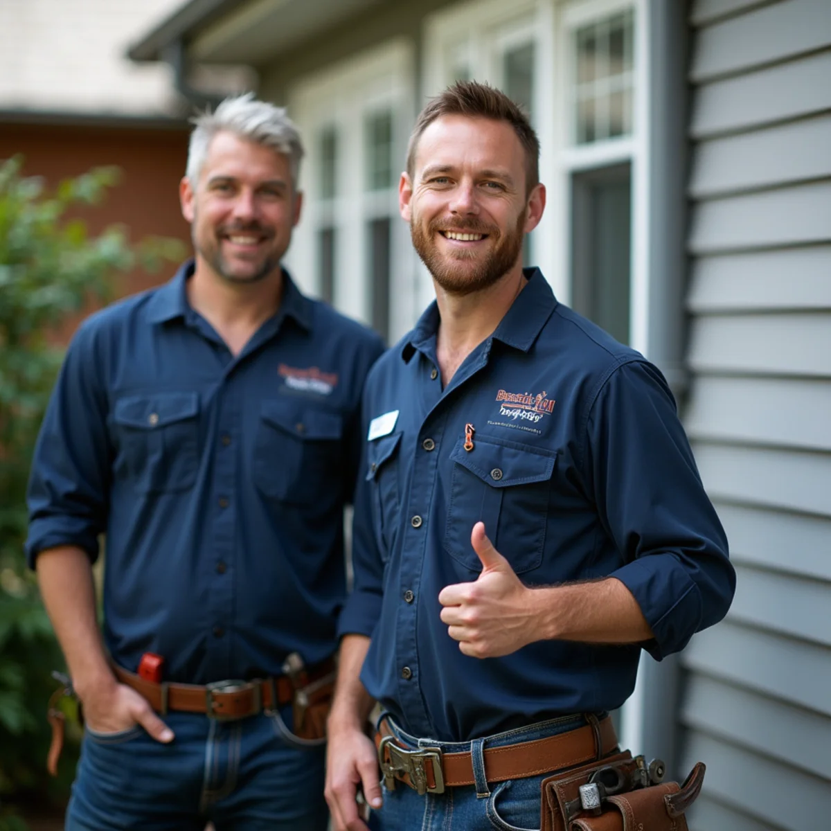 HVAC service vehicle servicing residential property near Beards Hill in Aberdeen MD